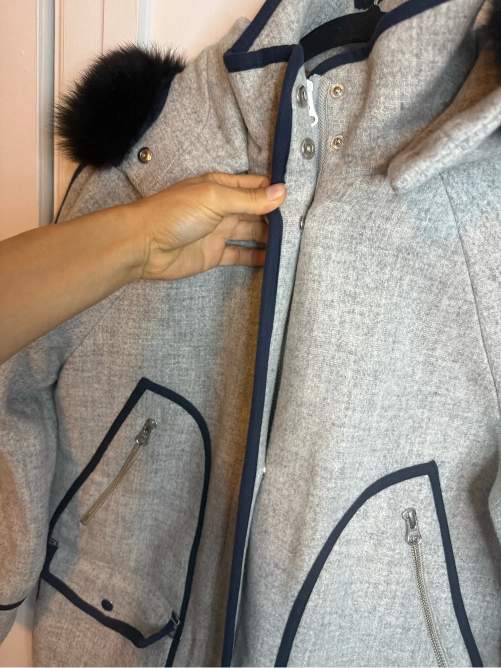 J.Crew Gray Summit Parka in Italian Stadium-Cloth Wool